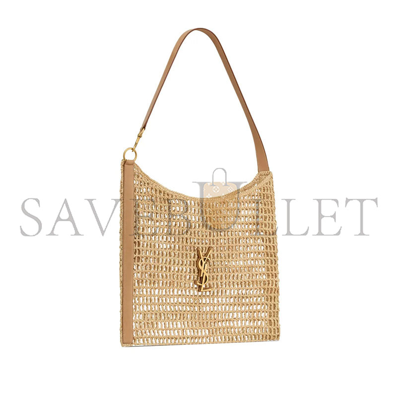 YSL RAFFIA CROCHET TOTE BAG (46*38*2.5cm)